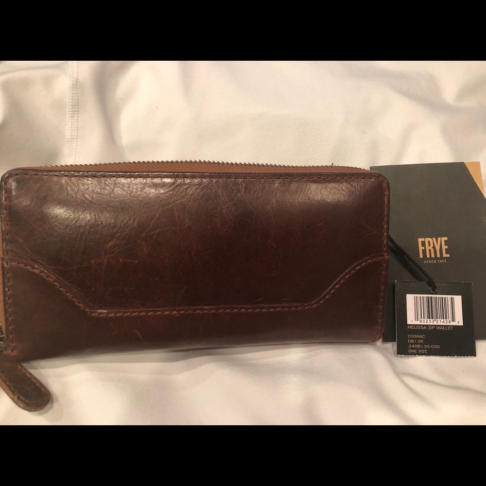 NWT Melissa Zip Wallet in Cognac.